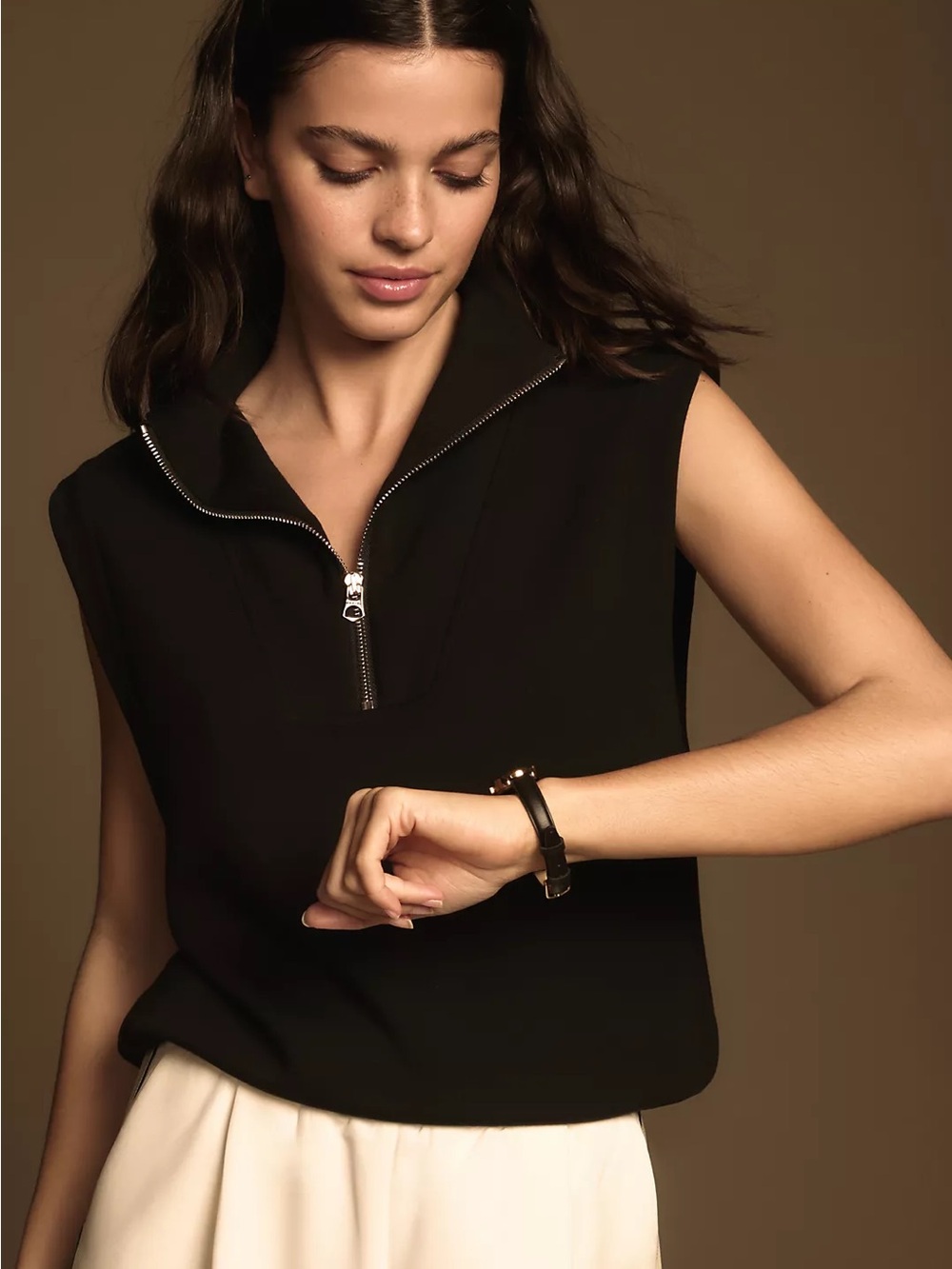 Varley Magnolia Sleeveless Half-Zip Pullover Size XS